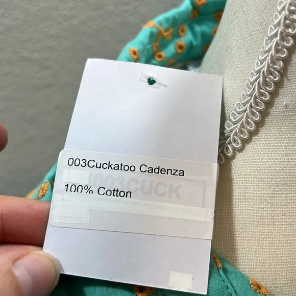 NWT gorgeous, eyelet, midi dress, eyelet lace v-collar three-quarter sleeve - Picture 7 of 7